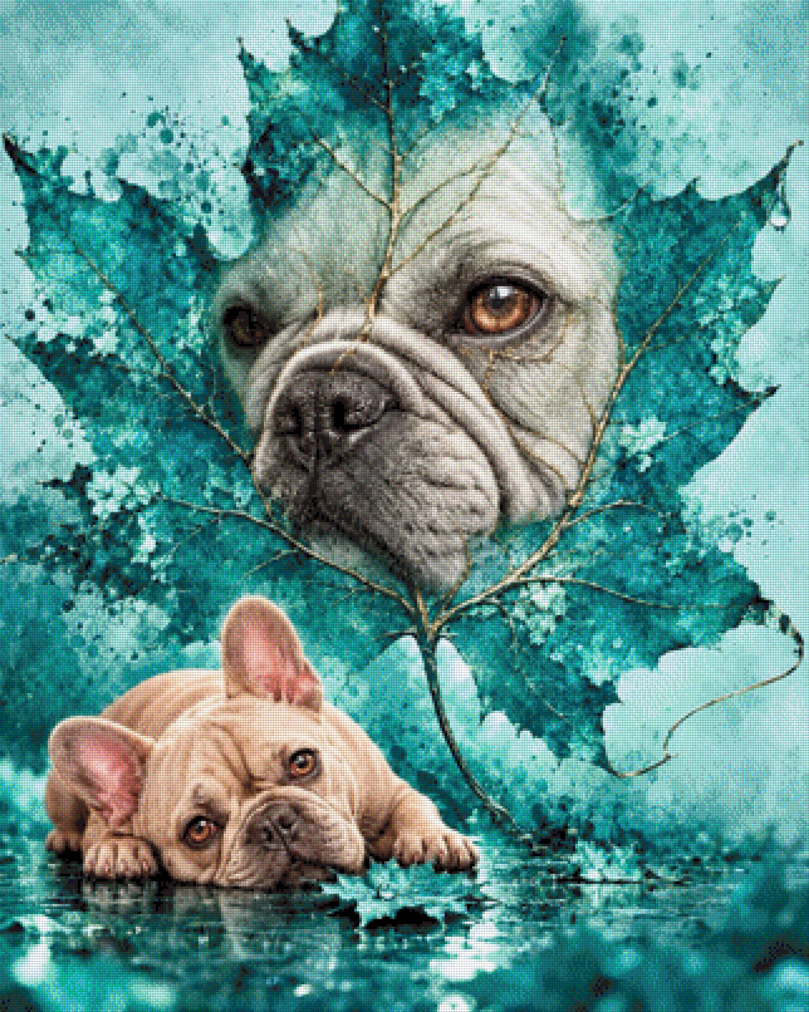 Frenchie "türkis"