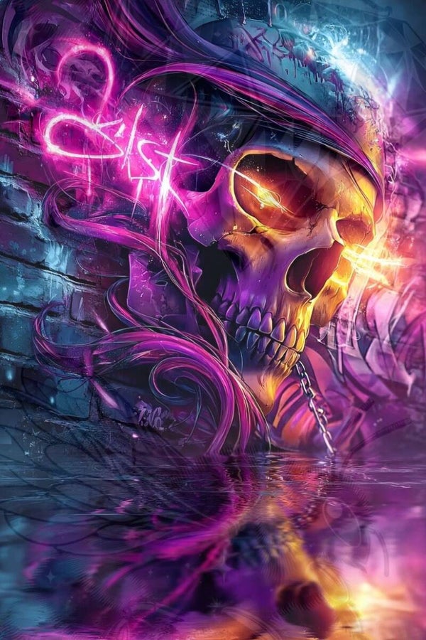 Neon Reaper (80x120)