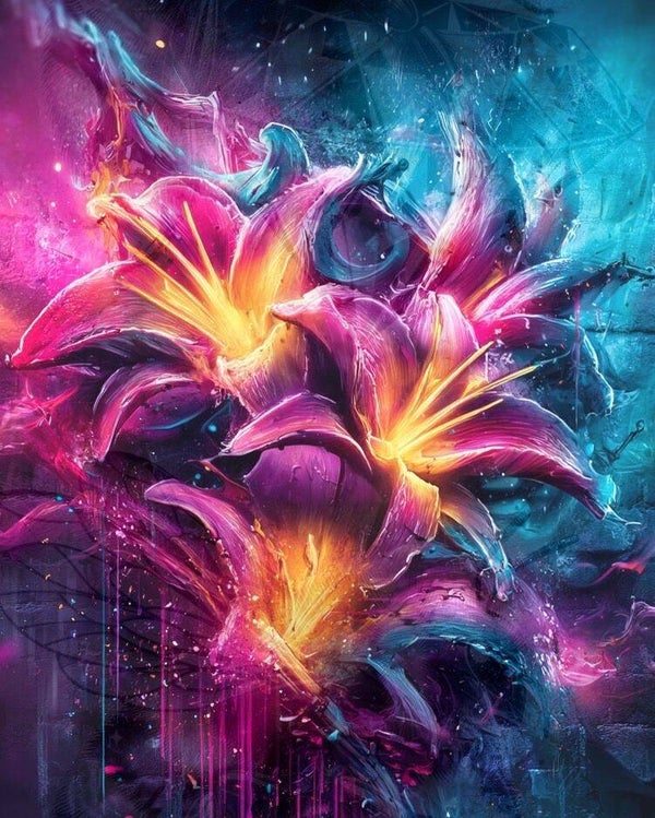 Floral Blaze (80x100)