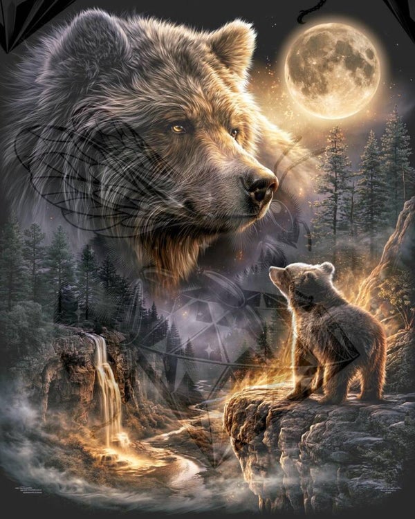 Bear on Moon