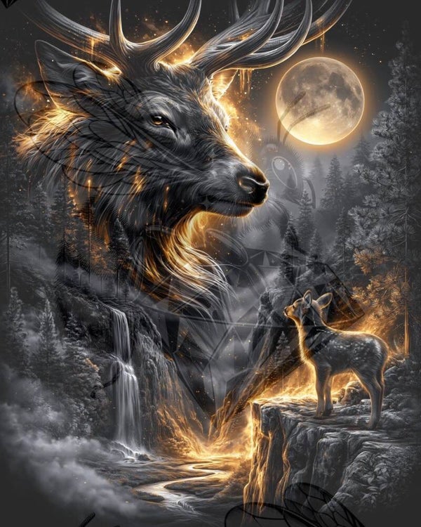 Deer on Moon