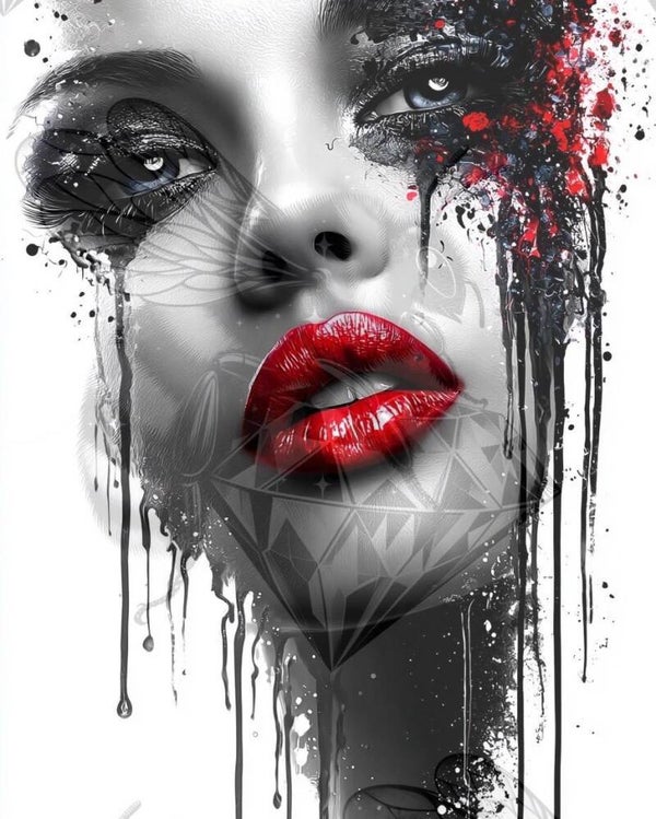 Lady with Red Lips