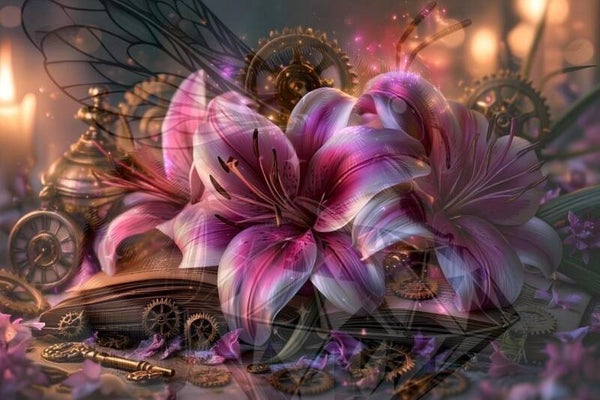 Pink-Steampunk-Lilie