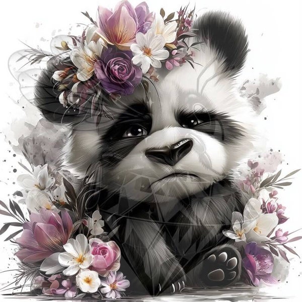 Momo mit Blumenkranz