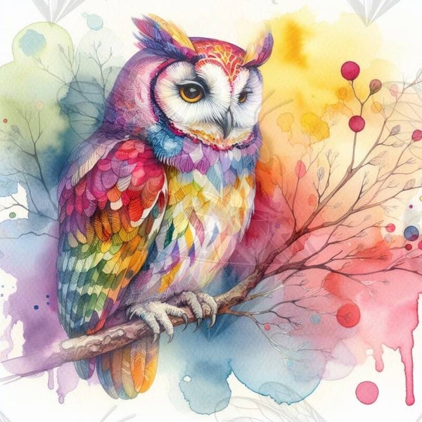Owl on Colors