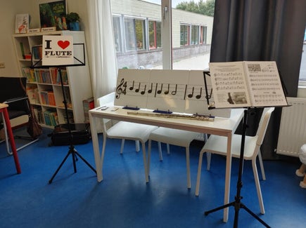 Muziekles dwarsfluit in Leeuwarden