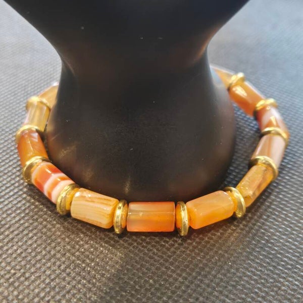 Golden Sunset Agate Bracelet