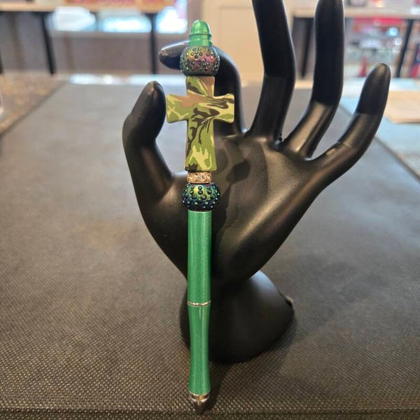 Camouflage Cross Faith Pen
