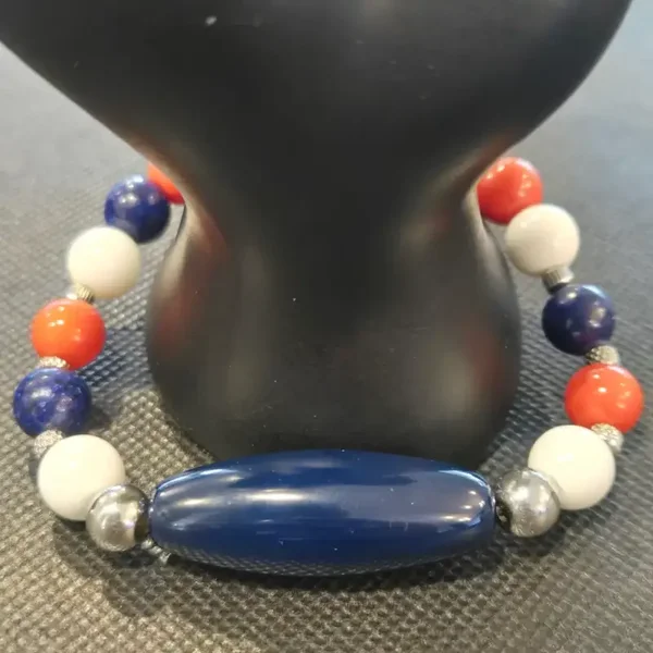 Navy Accent Tricolor Bracelet