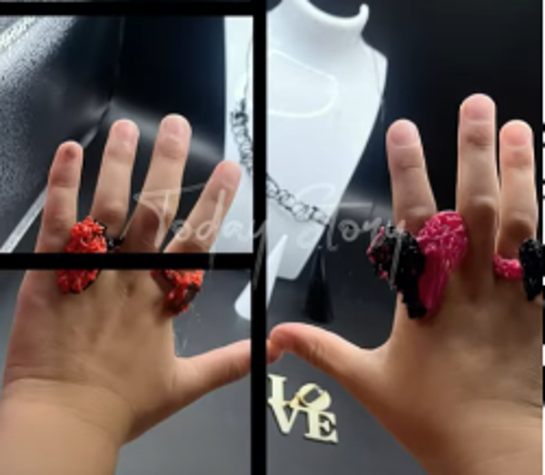Rose haar ring