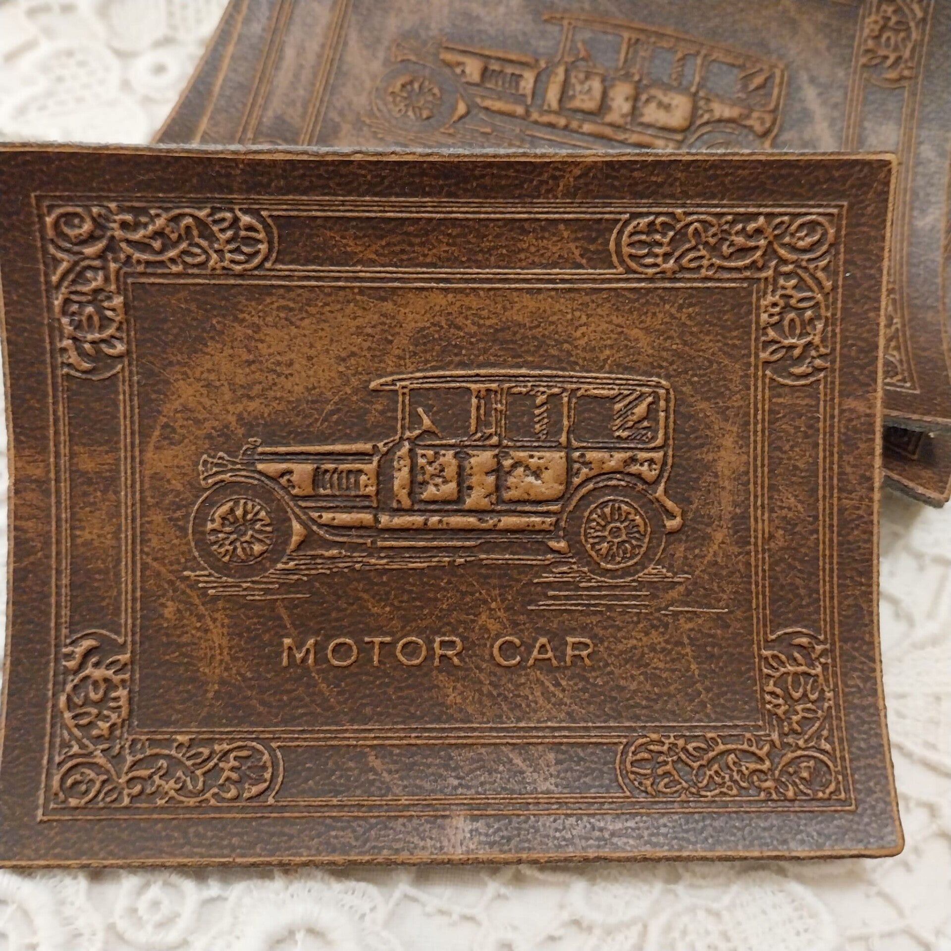 Vintage Applikation mit Oldtimer