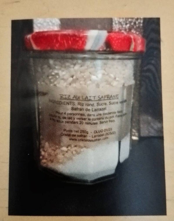 Préparation riz au lait safrané