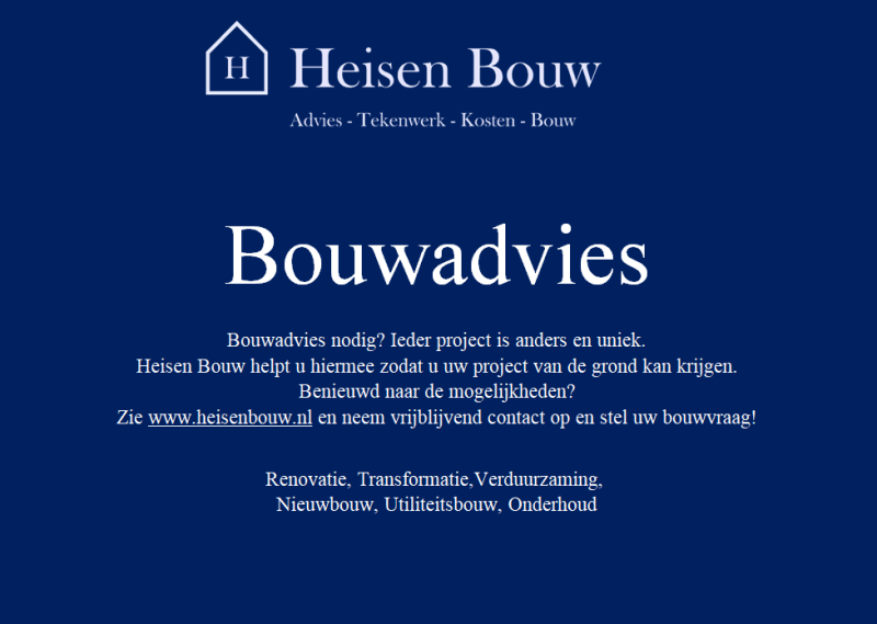 bouwadvies bouwadviseur bestekschrijver technishce omschrijving