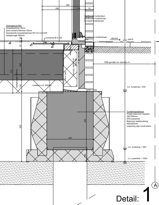 aanbouw vergrote zuid holland noord holland utrecht bouw aanbouw nederland bouwtekening aanbouw Lisse Noordwijk Katwijk fundering contructiewerk fundering storten betonvloer met isolatie dekvloer kozijnen