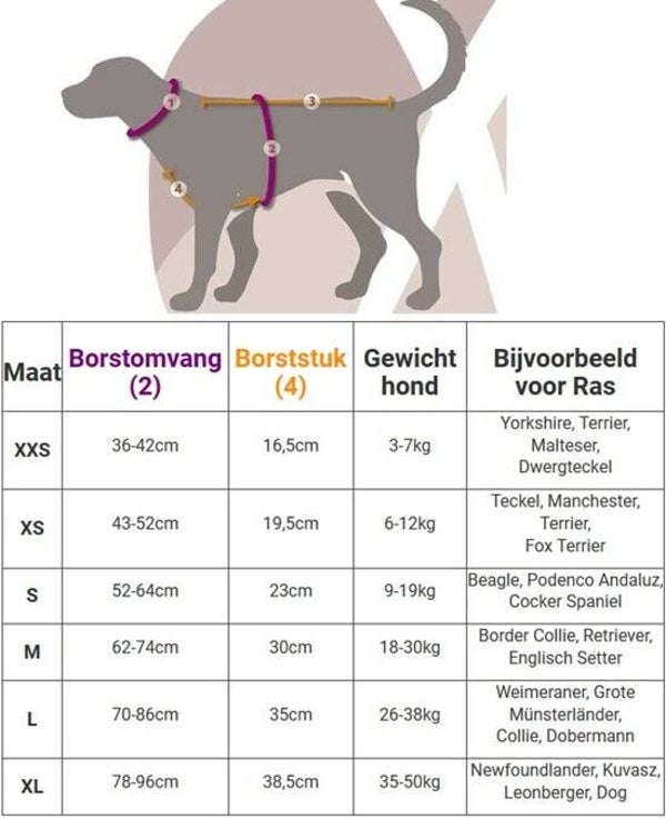 Annyx  POTPOURRI  hondentuig LE   maat XL-geschirr