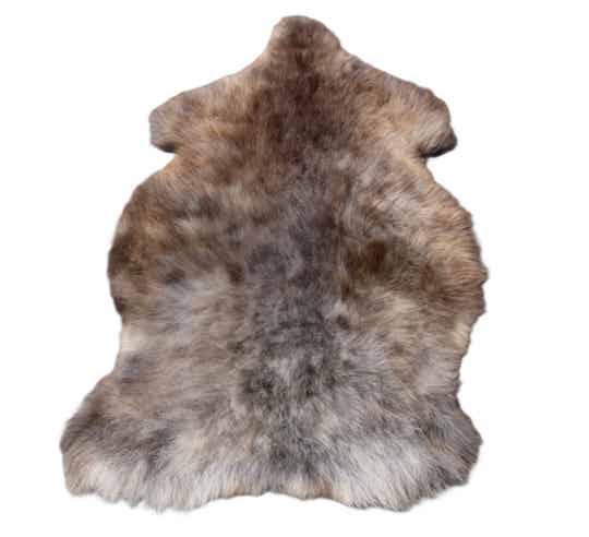 Stoere grijs bruine schapenvacht nr 2701-VERKOCHT