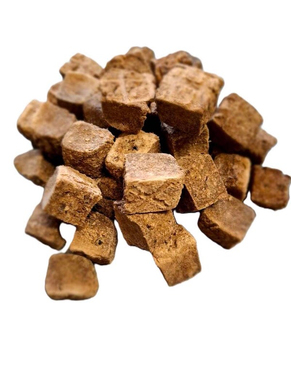 Konijn blokjes in een hersluitbaar zakje ca 300 gram.