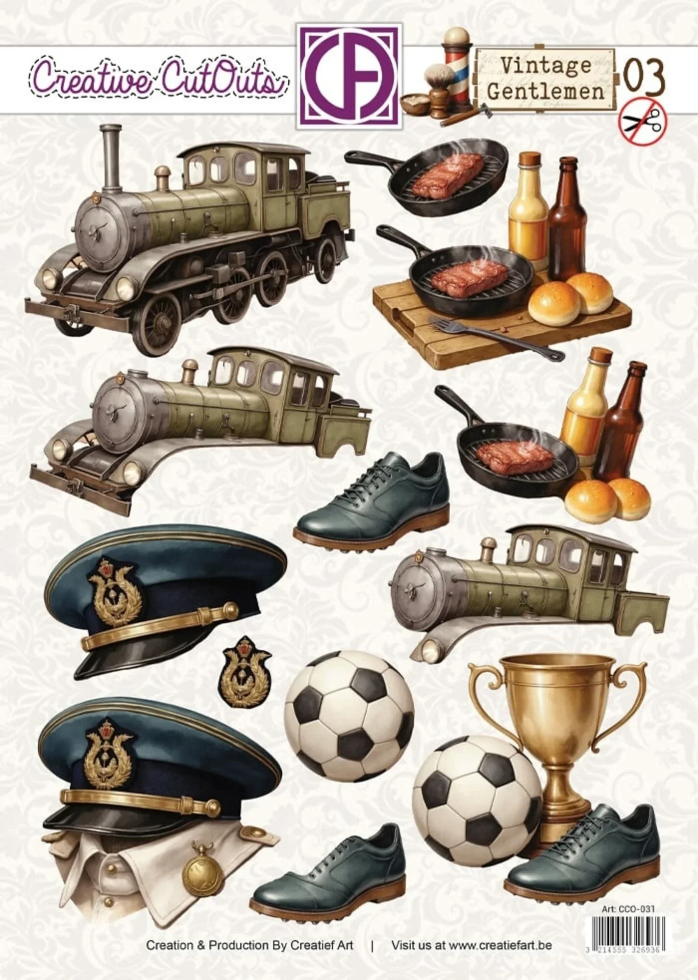 Creative Cutouts  Vintage Gentlemen 03