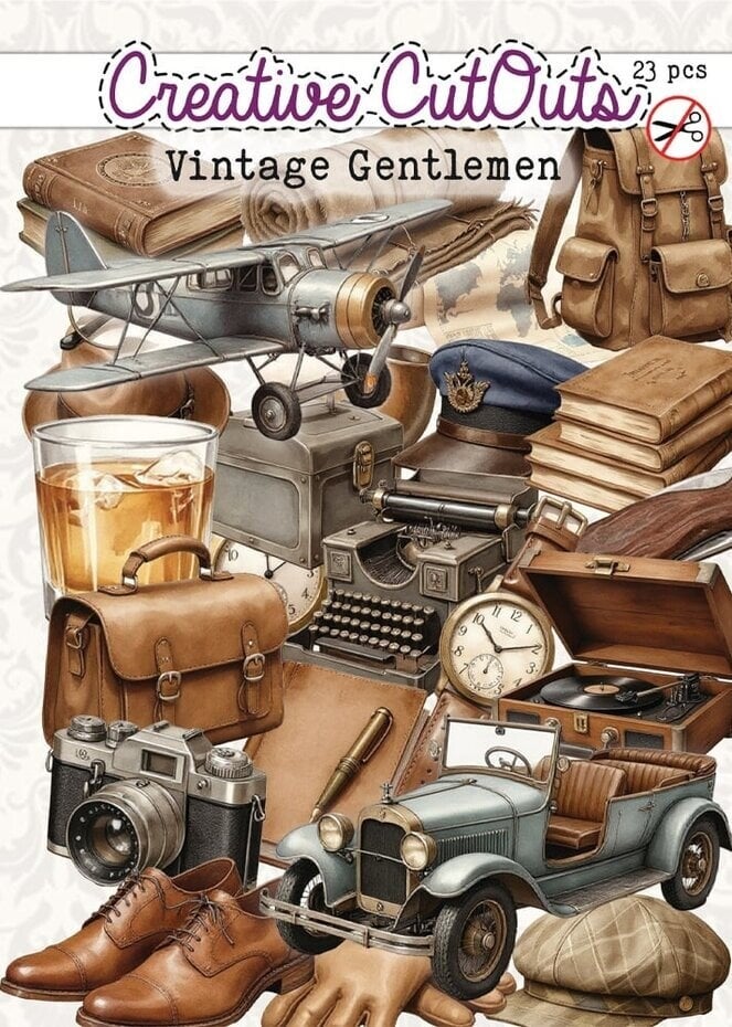Creative Cutouts  Vintage Gentlemen set