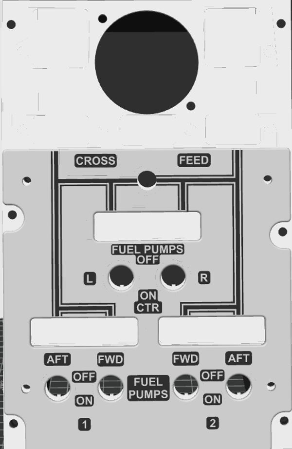 UPCOMING PRODUCT!!!! Fuel pumps panel Boeing 737-800