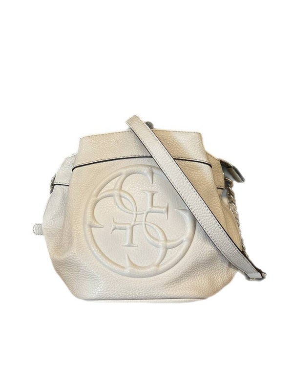 GUESS Witte Leren Handtas