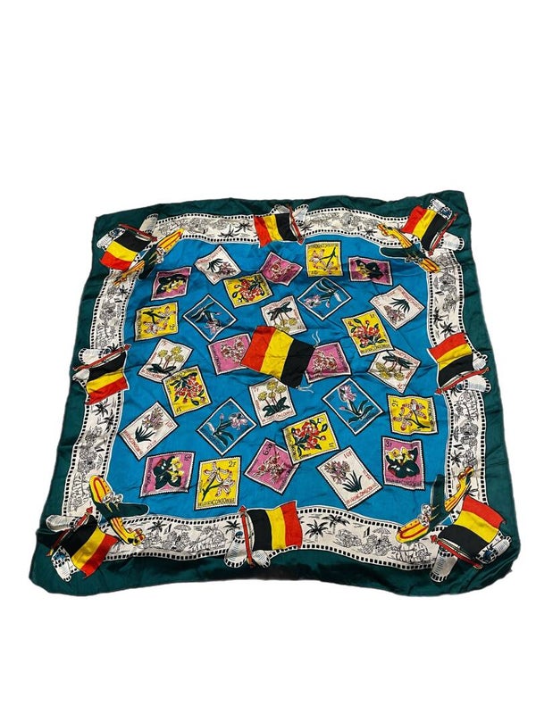 Belgische Congo Sjaal – Unieke Vintage Sjaal met Historische Print