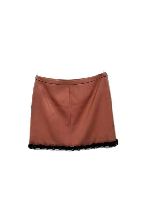 Moschino Cheap and Chic Roze Minirok met Zwarte Chain – Designer Vintage