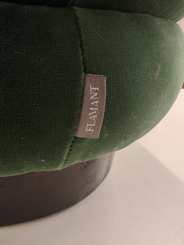 Vintage Flamant Velours Draaibare Poef – Luxe Design & Tijdloze Klasse