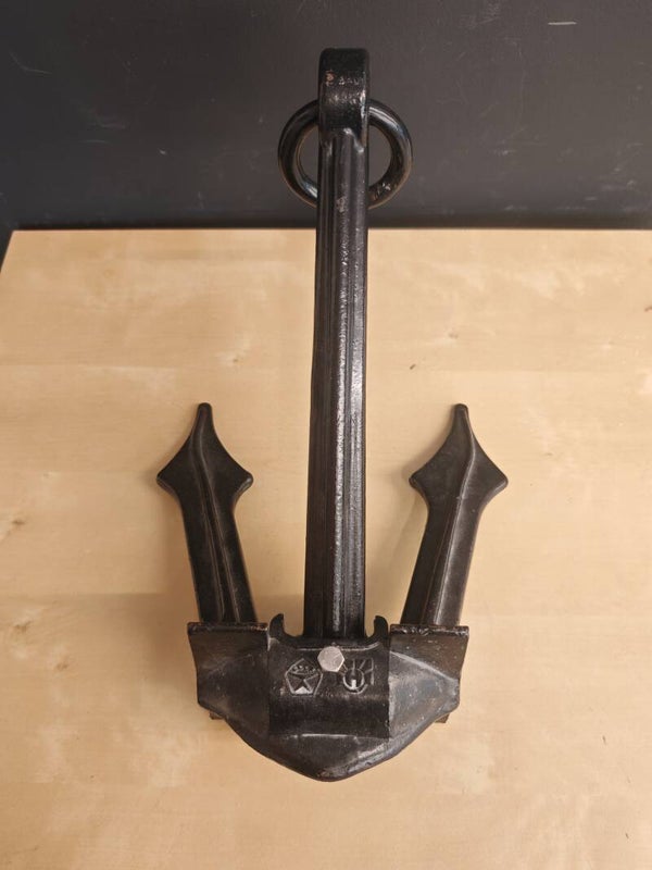 Vintage Maritiem Bootanker – Authentiek & Decoratief Topstuk