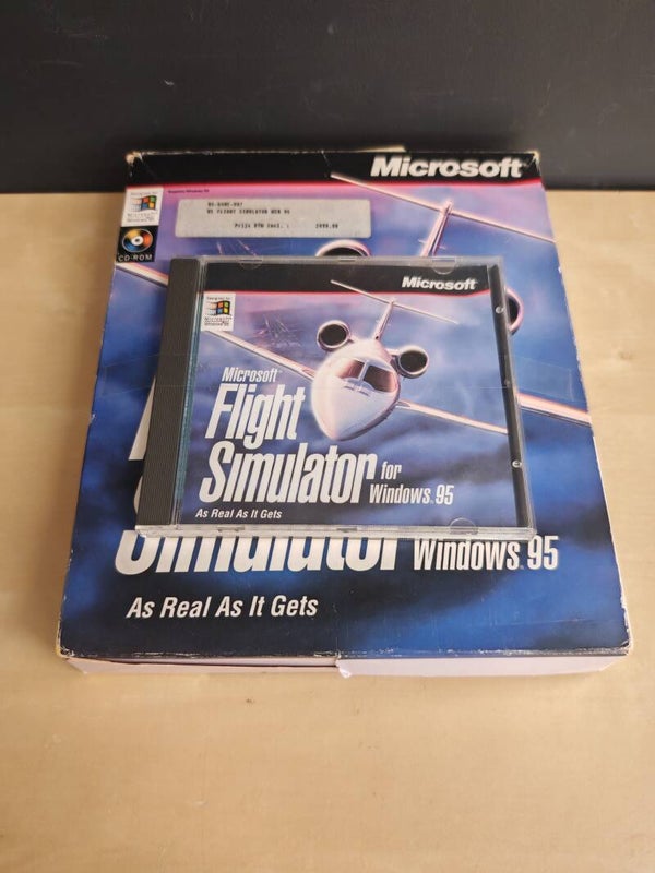 Microsoft Flight Simulator voor Windows 95 – Retro PC Game – Klassieke Flight Sim CD-ROM