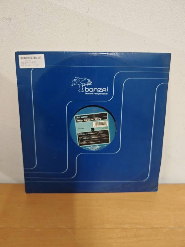Bonzai LP – When Things Go Wrong / Airwave | Iconische Belgische Trance & Dance Vinyl