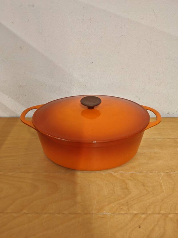 Cousances Braadpan 30 x 23 cm | Vintage Franse Gietijzeren Stoofpan