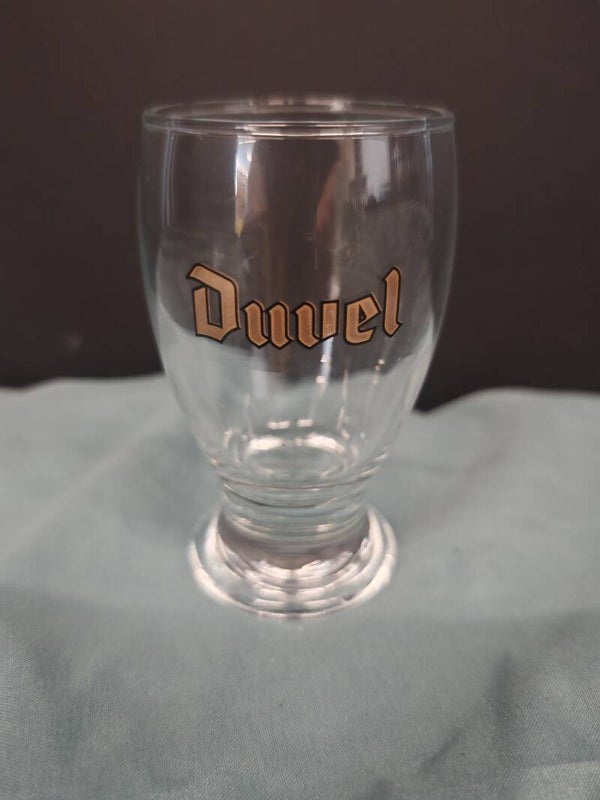 Vintage degustatie Duvel Glas met Geïmpregneerd Logo – 10 cm – Uniek Verzamelglas voor Bierliefhebbers