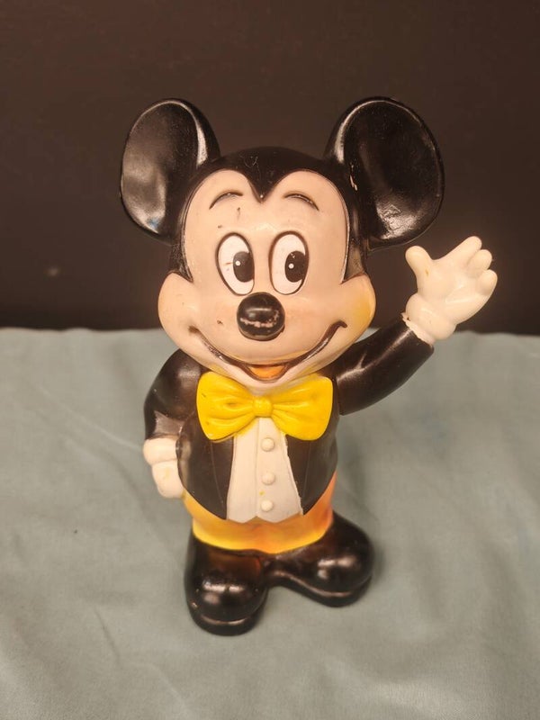 Vintage Mickey Mouse Spaarpot – Plastic – Nostalgisch Disney Verzamelobject