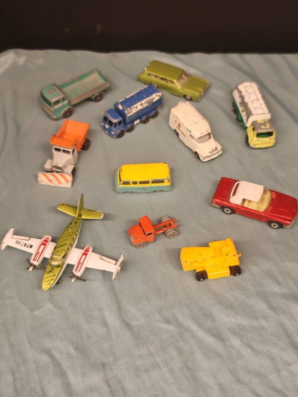 Lotje oude Matchbox Lesney auto's en vliegtuigje – Vintage speelgoed – Lot 1/2