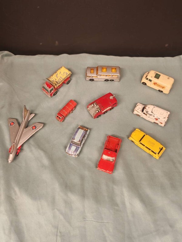 Lotje oude Matchbox Lesney auto's en vliegtuigje – Vintage speelgoed – Lot 2/2