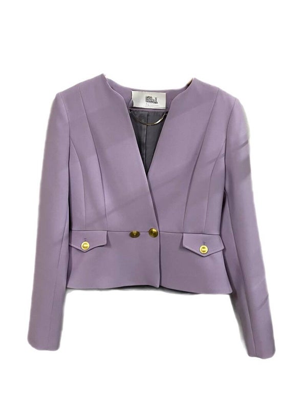 Paarse damesblazer Nenette – stijlvolle Italiaanse mode