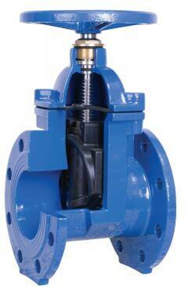 DIN 3352 / EN 1171 Resilient seated gate valve with Flanged