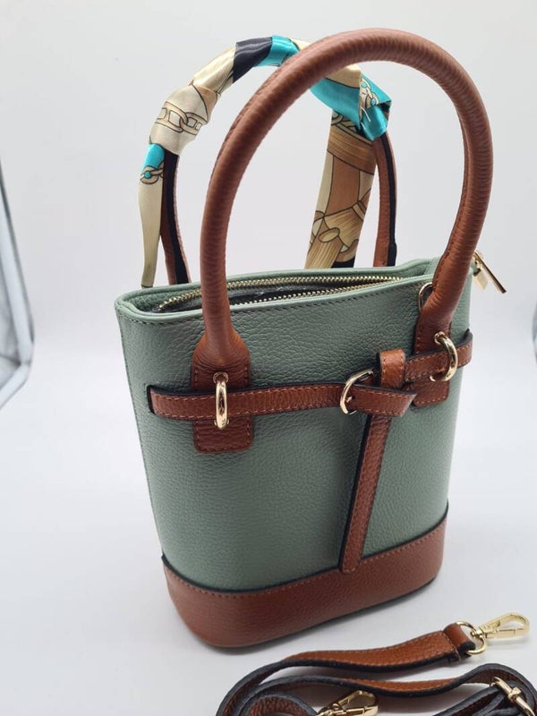 Handtasche Borsa Pelle Echtleder Italien Leder NEU OVP