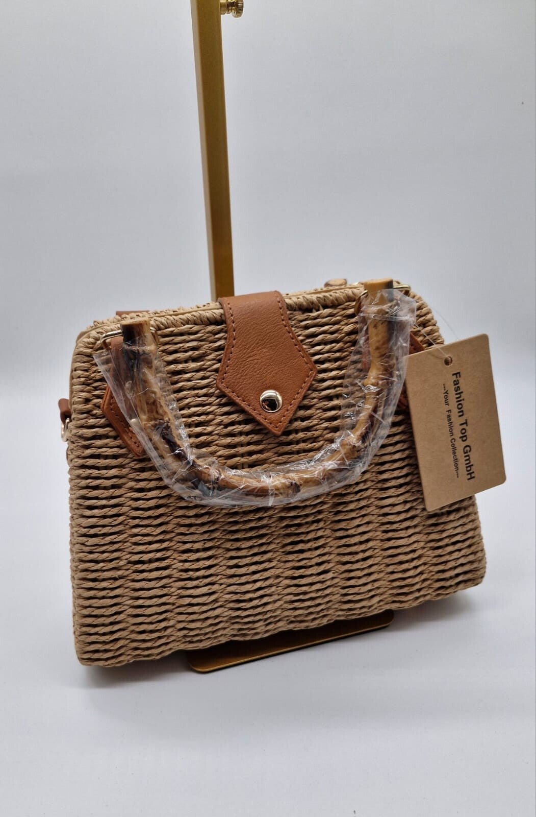 kleine Handtasche Stroh Boho chic