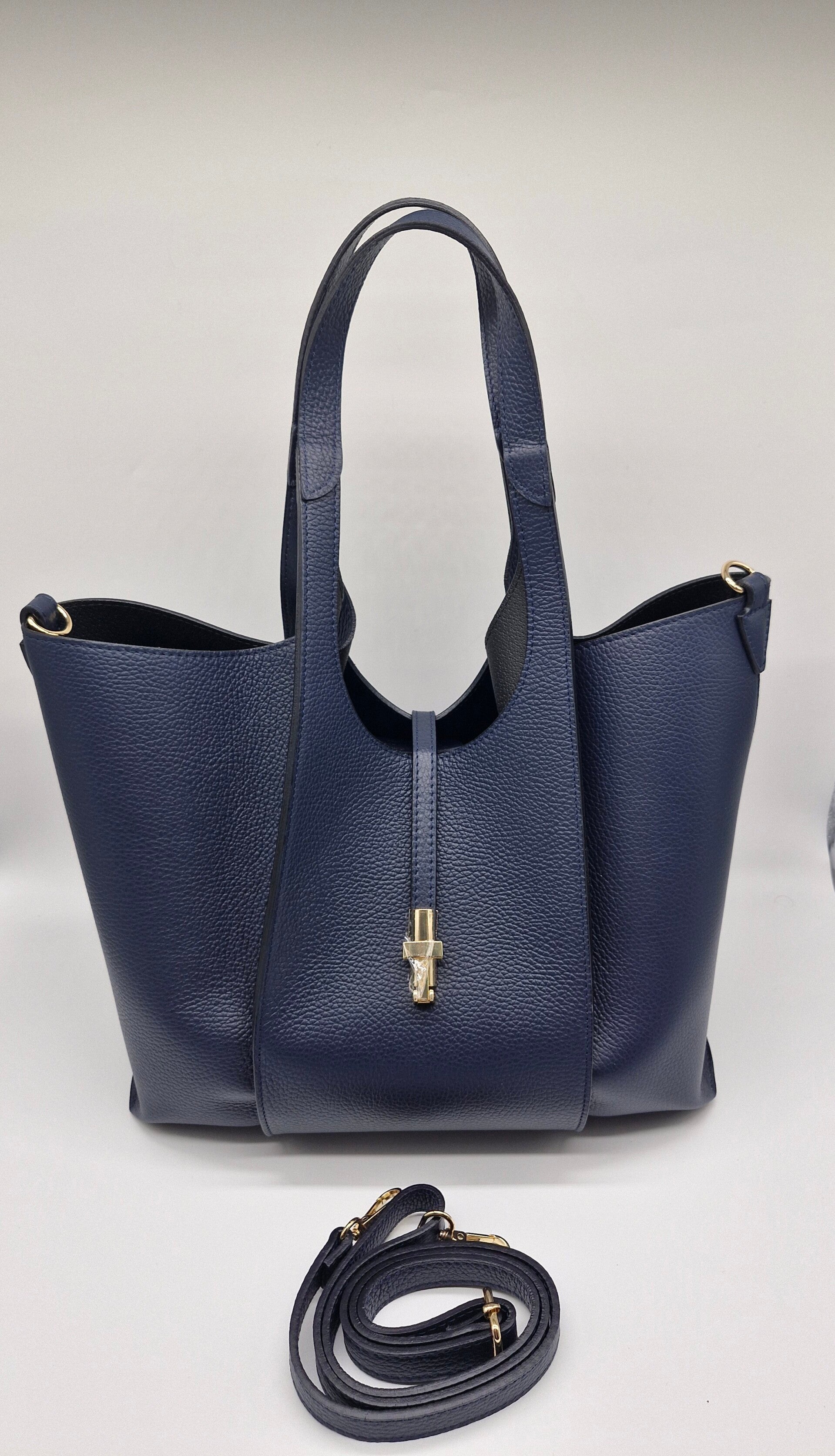Handtasche Schultertasche Italien Borsa Pelle