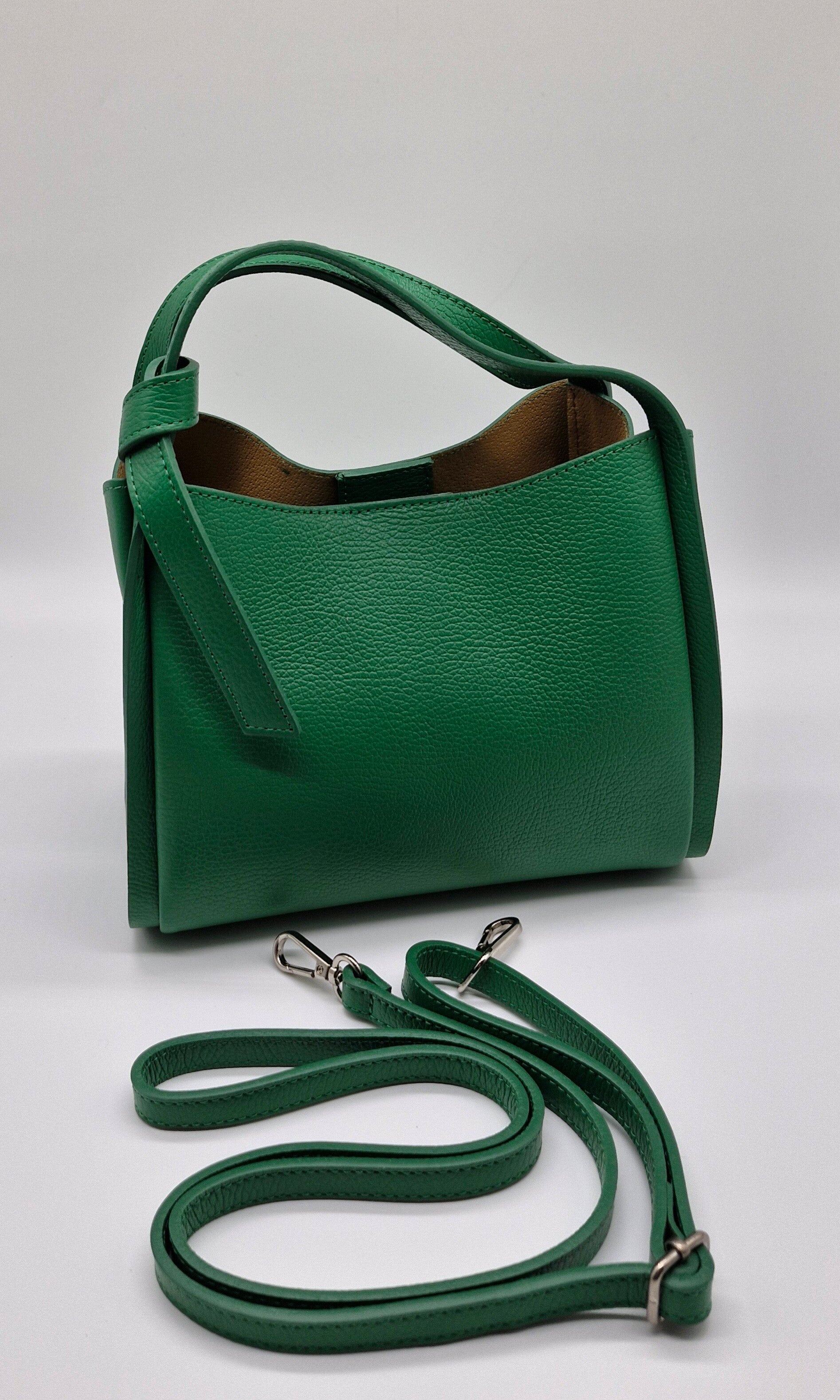 Handtasche Schultertasche Italien Echtleder Borsa In Pelle