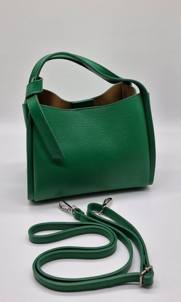 Handtasche Schultertasche Italien Echtleder Borsa In Pelle