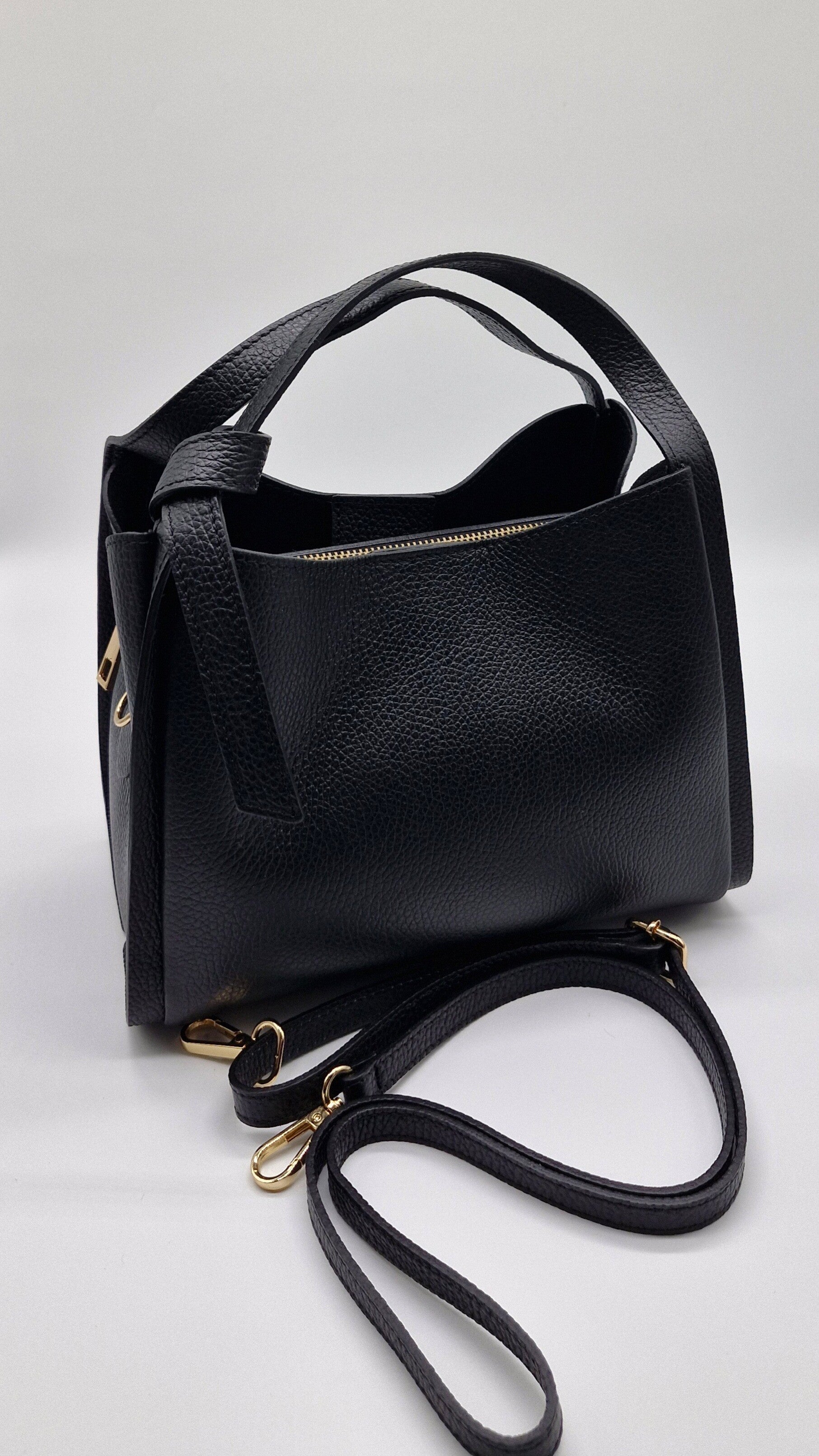 Handtasche Schultertasche Italien Echtleder Borsa In Pelle