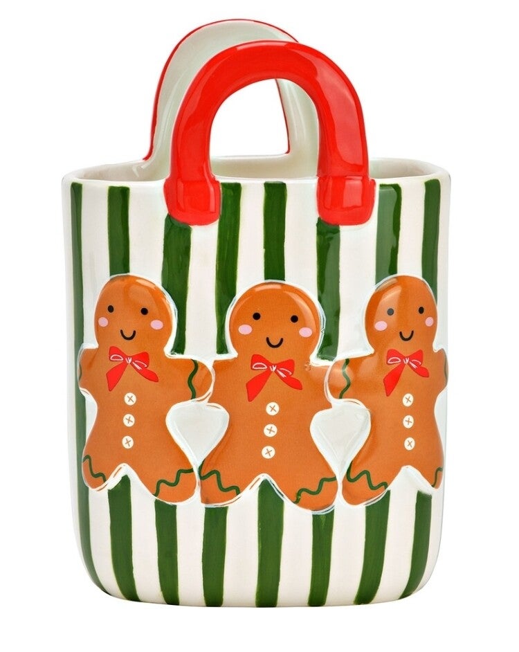 Weihnachten Vase Tasche mit Lebkuchendekor