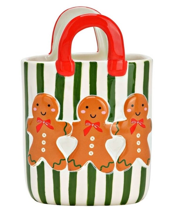 Weihnachten Vase Tasche mit Lebkuchendekor