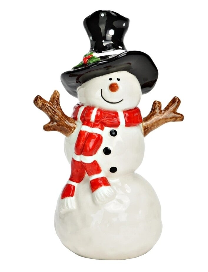 Weihnachten Schneemann Keramik