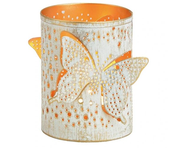 Windlicht mit Schmetterling Dekor