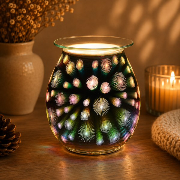 3D Starburst Light Up Electric Oil/Wax Melt Burner
