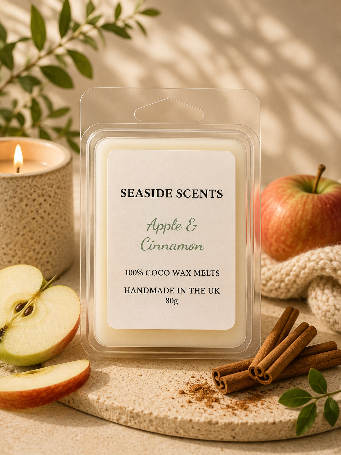 Apple & Cinnamon - 6 Wax Melt Bar (80g)
